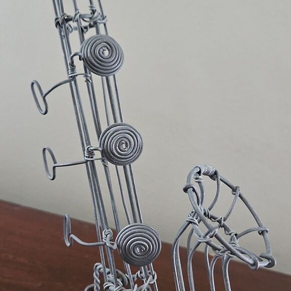 Vintage Artician Wire Saxophone Sculpture - Picture 2 of 7